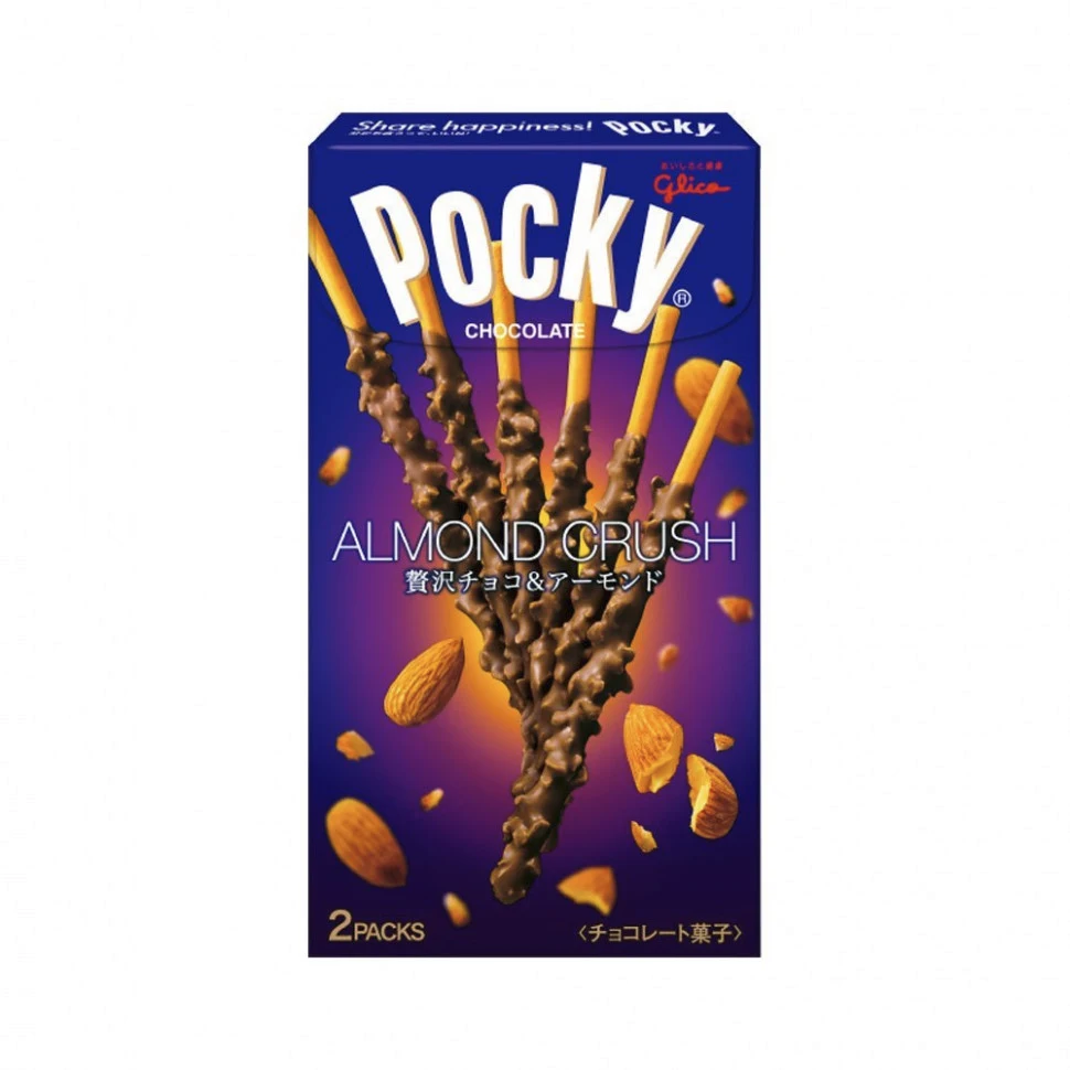 Печенье - палочки Покки Pocky с Миндалем, 45гр