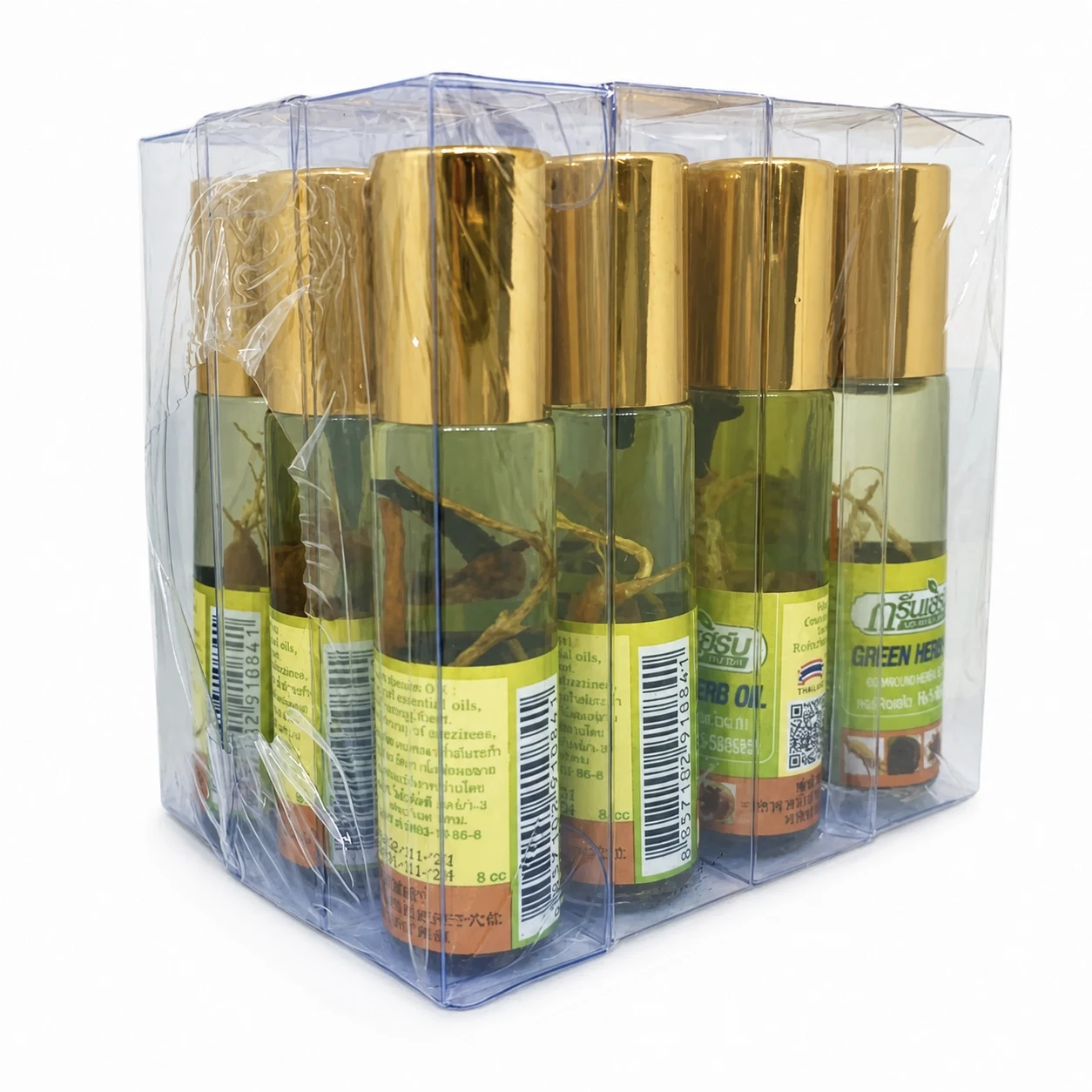 Набор трав для ингаляций на масле Green Herb Ginseng, 12шт*8 мл