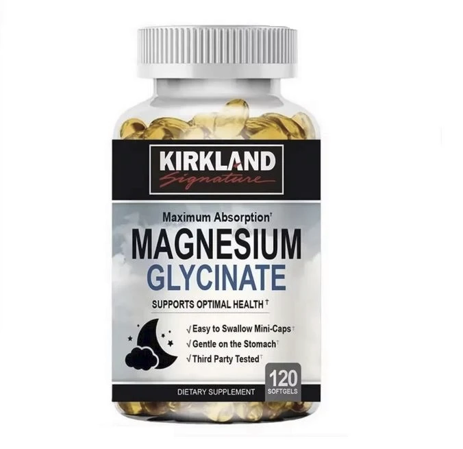Капсулы Magnesium Glycinate для сна 500 mg KIRKLAND, 120 капс
