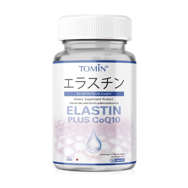 Капсулы с эластином и CoQ10 забота о вашей коже TOMIN Elastin, 30 капсул