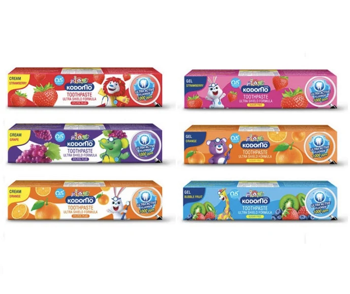 Детская фруктовая зубная паста KODOMO Fruit Toothpaste for Children, 40 гр