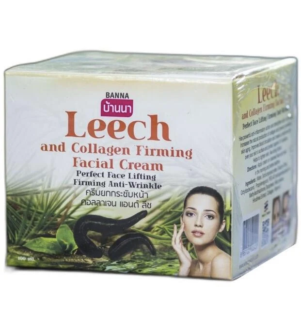 Лифтинг-крем с вытяжкой из пиявки и коллагеном Banna Leech Сream, 100 гр
