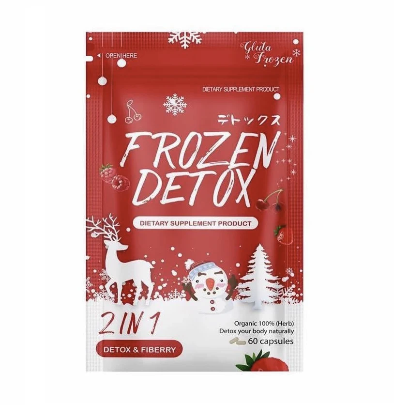 Комплекс для очищения организма на основе клетчатки Gluta Frozen Detox & Fiber 2 in 1, 60 капс