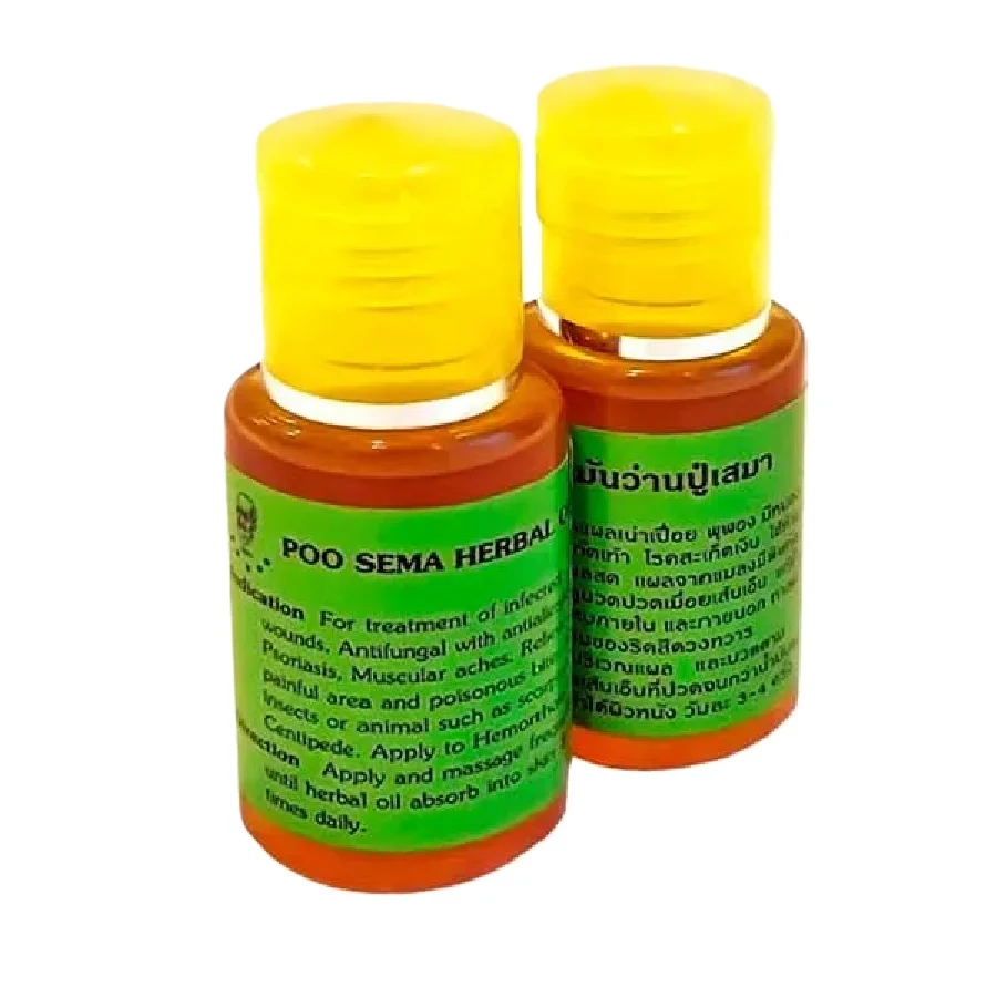 Пусейма натуральное травяное масло Poo Sema Herbal Oil, 20 мл