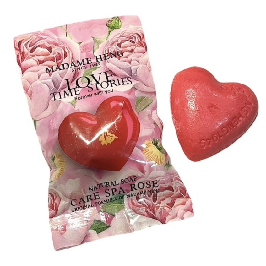 Мыло подарочное «Сердечко» Madame Heng Love Time Care Spa Rose, 30 гр