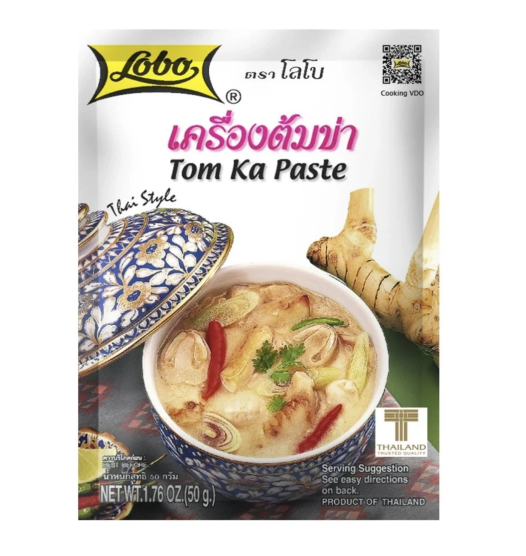 Паста для приготовления тайского сливочного супа Том Ка Lobo Tom Ka Paste, 50 гр