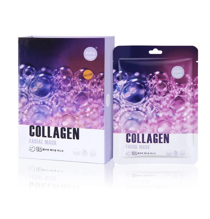УПАКОВКА 10шт, Тканевая маска для лица с коллагеном Belov Collagen 3D Facial Mask, 38 мл
