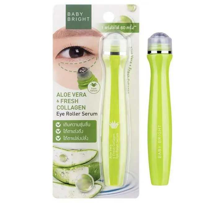 Роллер для век с сывороткой алоэ вера и коллагеном Baby Bright Eye Roller Serum, 15 мл