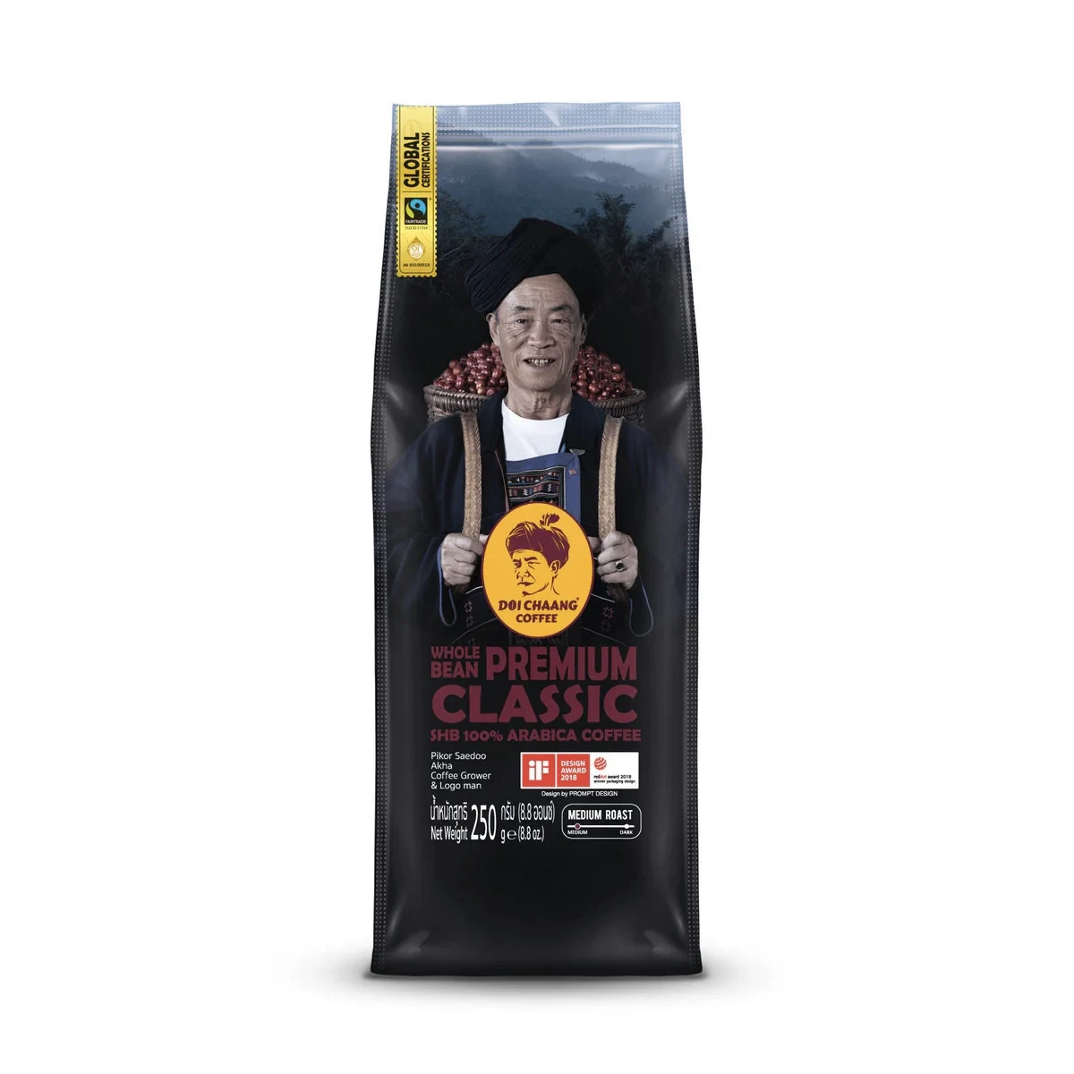 Кофе зерновой Премиум Классик Doi Chaang Coffee Premium Classic, 250 гр