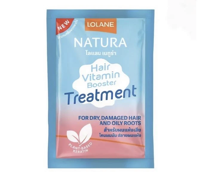 Маска для сухих и поврежденных волос с жирными корнями Lolane Nature Treatment, 25 мл