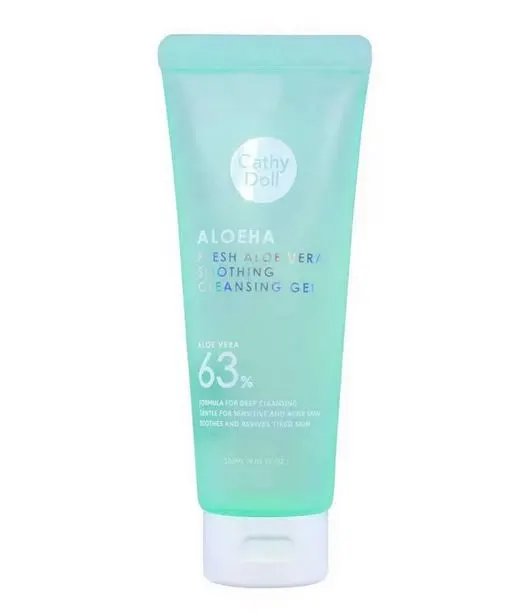 Гель для умывания Алоеха с Алоэ Вера Cathy Doll Aloeha Cleansing Gel 63%, 120 мл