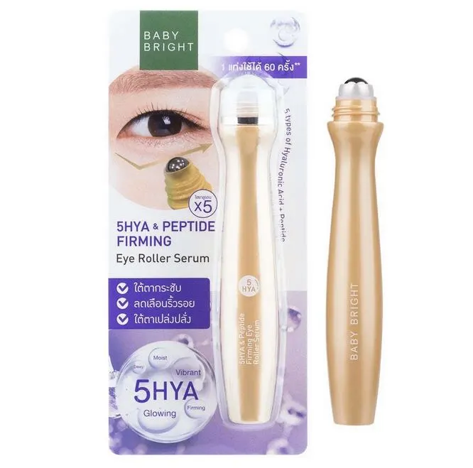 Омолаживающая сыворотка-ролик для глаз Baby Bright 5HYA&Peptide Firming Eye Roller Serum, 15 мл
