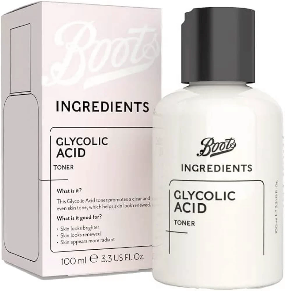 Тоник для лица с гликолевой кислотой для омоложения и свежести кожи Boots Toner, 100 мл