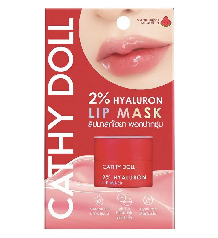 Маска для губ с 2%-й гиалуроновой кислотой и экстрактом арбуза Cathy Doll, 4.5g