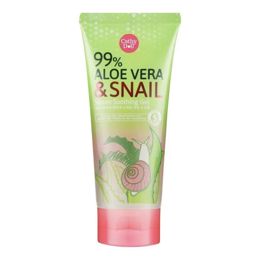 Гель алоэ вера с муцином улитки Cathy Doll 99% Aloe Vera Snail Gel, 60 мл
