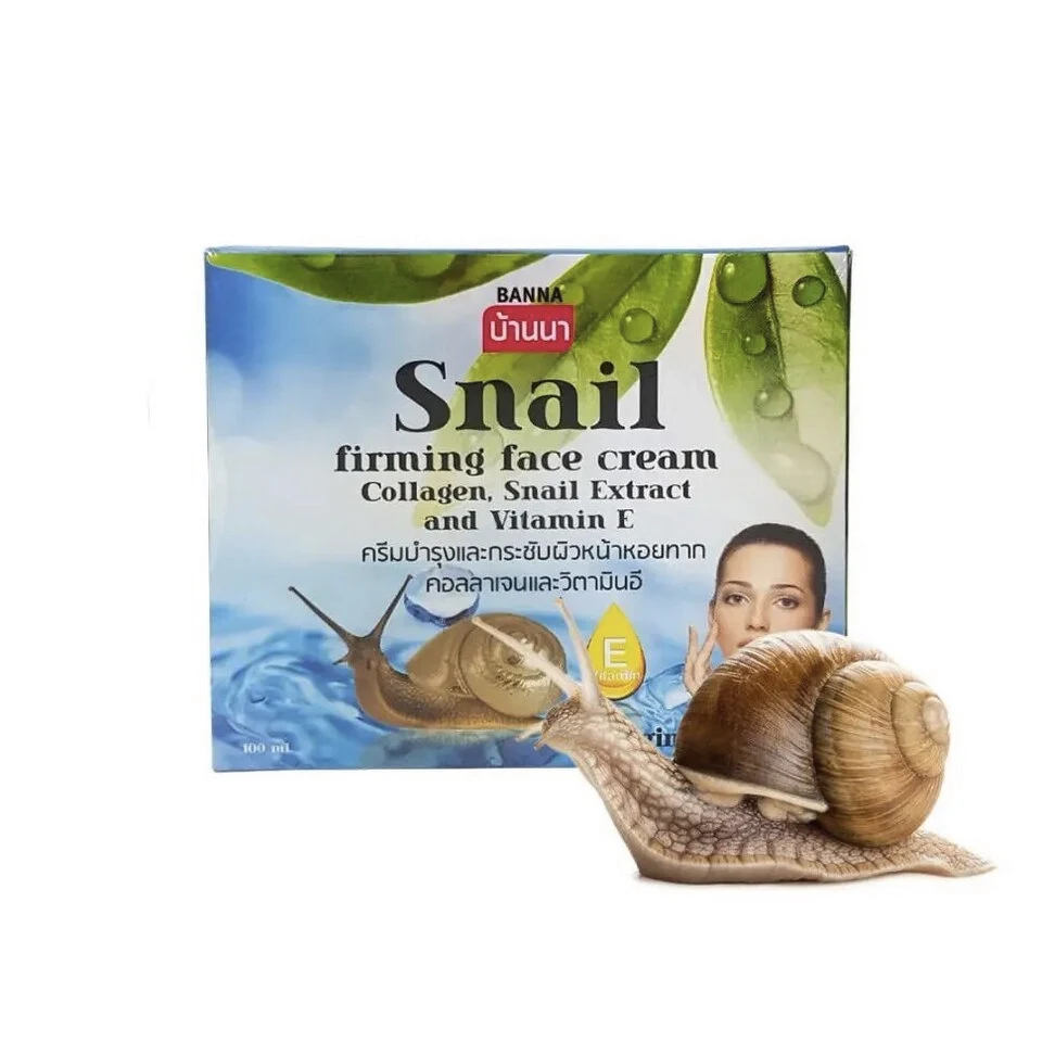 Улиточный крем для лица с витамином Е и Коллагеном Banna Snail Firming Face Cream, 100 гр