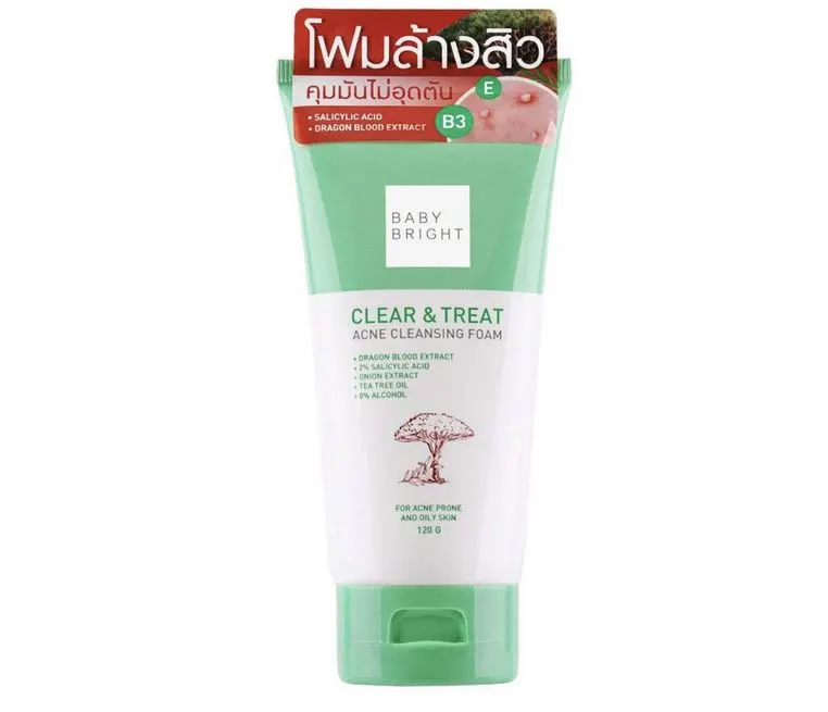 Пенка для лечения угревой сыпи Baby Bright Clear & Treat Acne Cleansing Foam, 120 гр