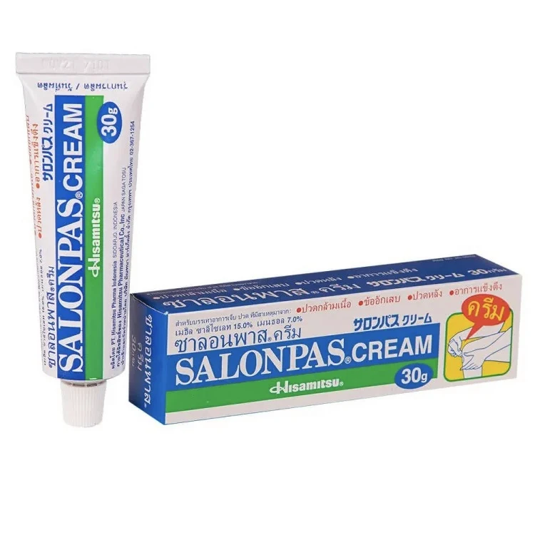 Крем для снятия воспалений и болей в суставах и мышцах от Salonpas Cream, 30гр