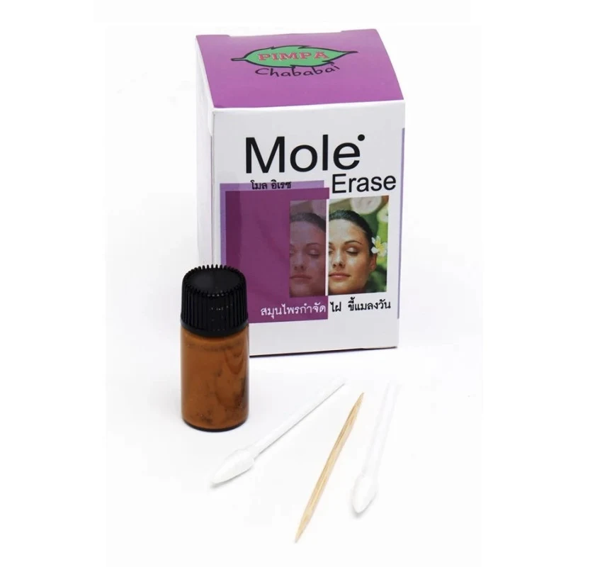 Тайское средство от папиллом (бородавок) Mole erase pimpa, 3гр