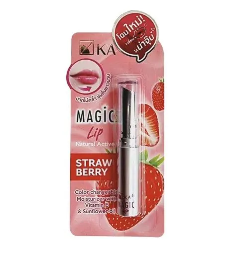 Увлажняющий бальзам для губ с витамином Е и ароматом клубнички от KA Magic Lip, 2.2 гр