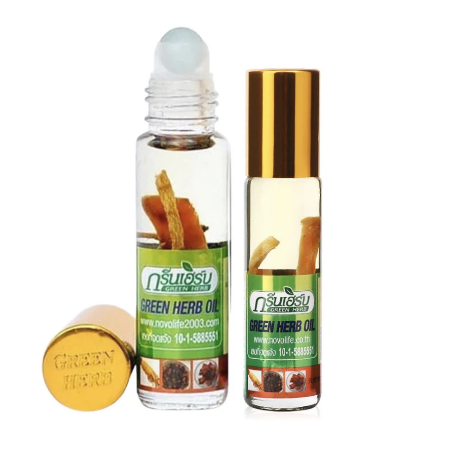 Набор трав для ингаляций на масле Green Herb Ginseng, 8 мл