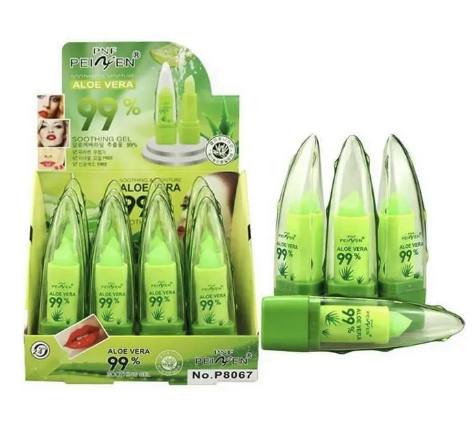 УПАКОВКА 12шт, Проявляющийся и увлажняющий бальзам для губ Tanako Aloe Vera