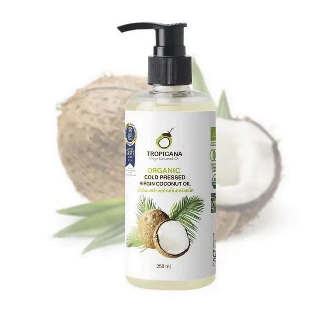 100% Кокосовое масло холодного отжима Tropicana, 250 мл