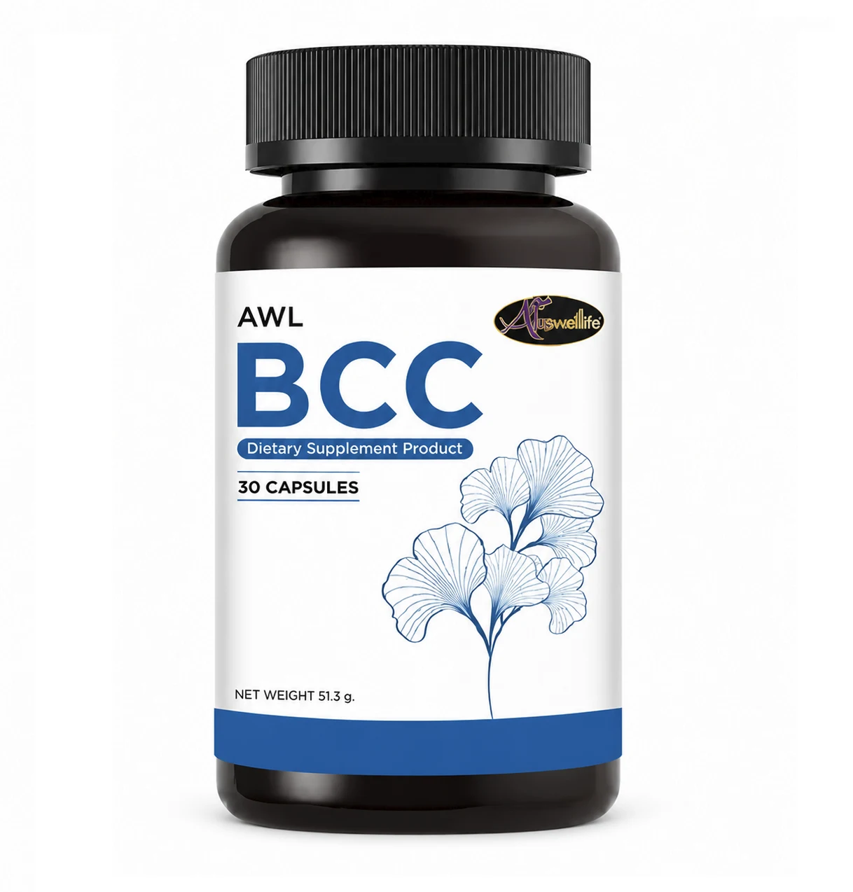 Кардиопрепарат для мозга, сосудов и сердца Auswelllife BCC, 30 капсул