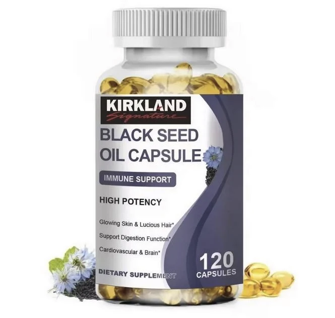 Капсулы с маслом чёрного тмина 1000 мг Kirkland, 120 капс