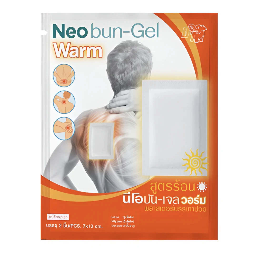 Согревающий пластырь от болей в мышцах Neobun-Gel 7*10 см, 2 шт