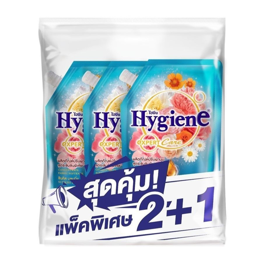 УПАКОВКА 3 шт, Парфюмированный Кондиционер д/белья HYGIENE "Солнечный Поцелуй", 490 мл*3 шт