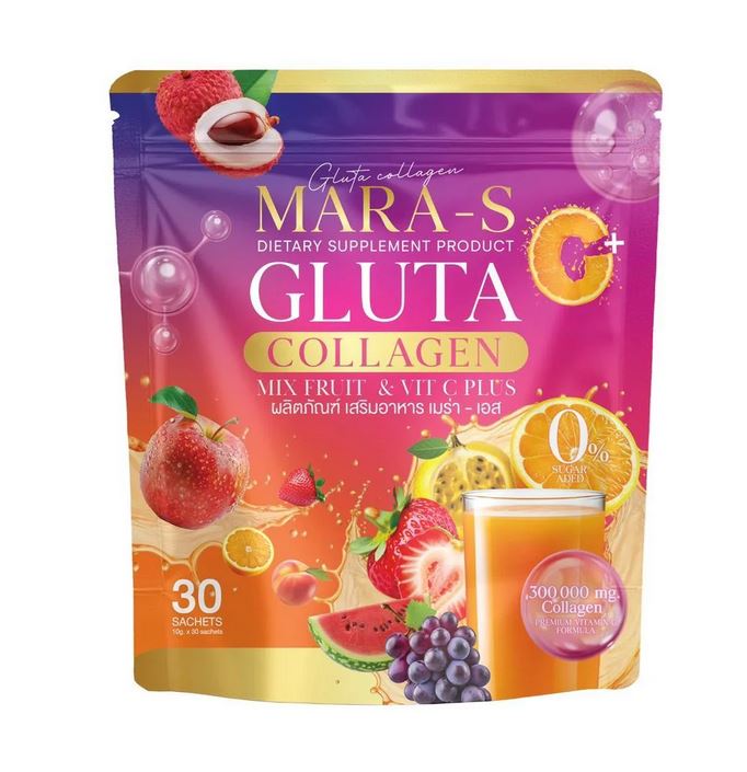 Коллаген с глутатионом и витамином С Mara-S Gluta Collagen, 10 гр*30 пакетиков