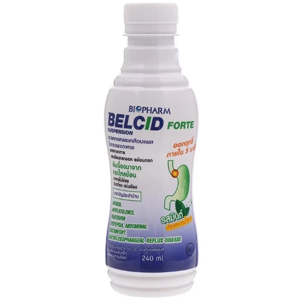 Суспензия для желудка с ментолом Belcid Forte Suspension, 240 мл