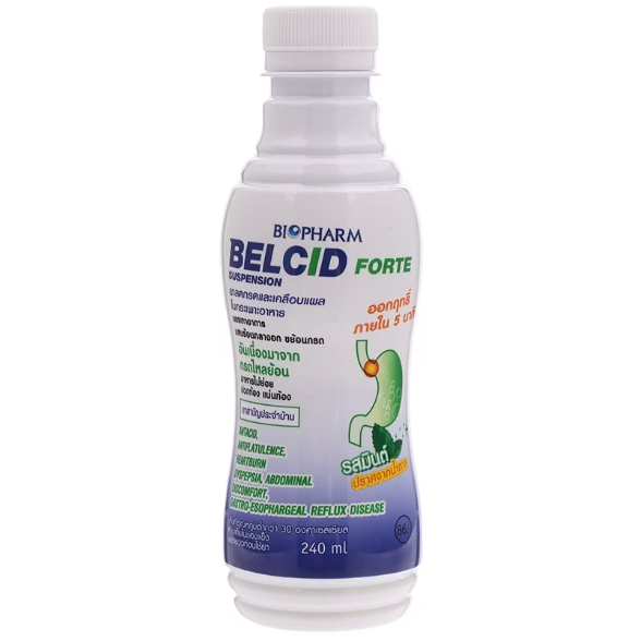 Суспензия для желудка с ментолом Belcid Forte Suspension, 240 мл