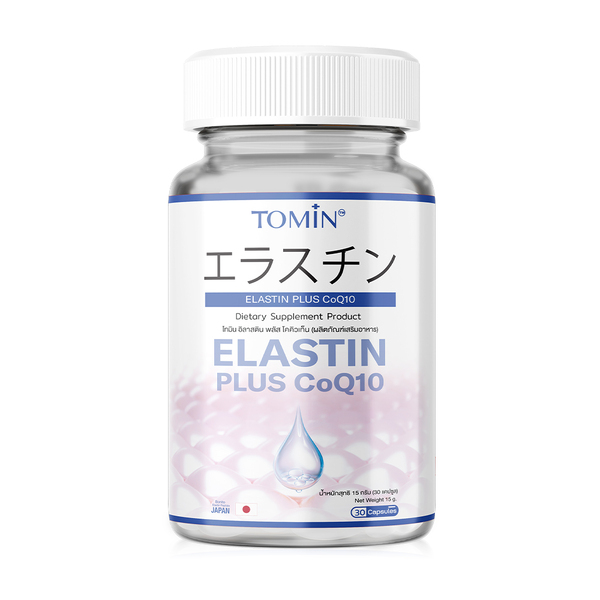 Капсулы с эластином и CoQ10 забота о вашей коже TOMIN Elastin, 30 капсул