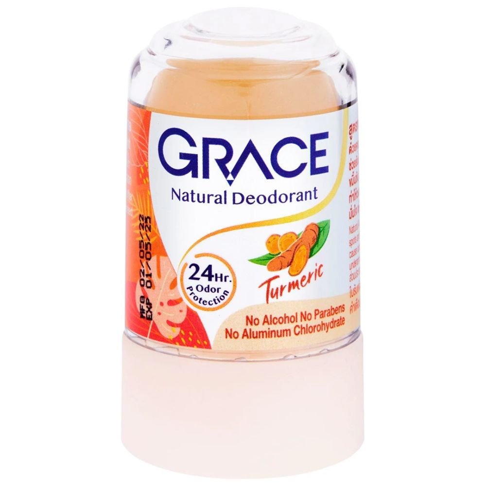 Натуральный соляной дезодорант "Кристалл" Куркума Green Herb Salt Crystal Deodorant, 70 гр