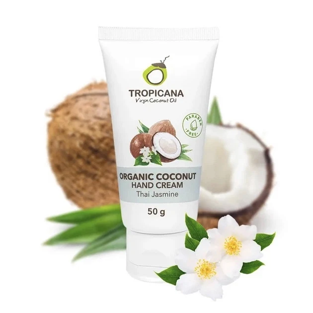 Крем для рук на кокосовом масле Тайский Жасмин Tropicana, 50 гр
