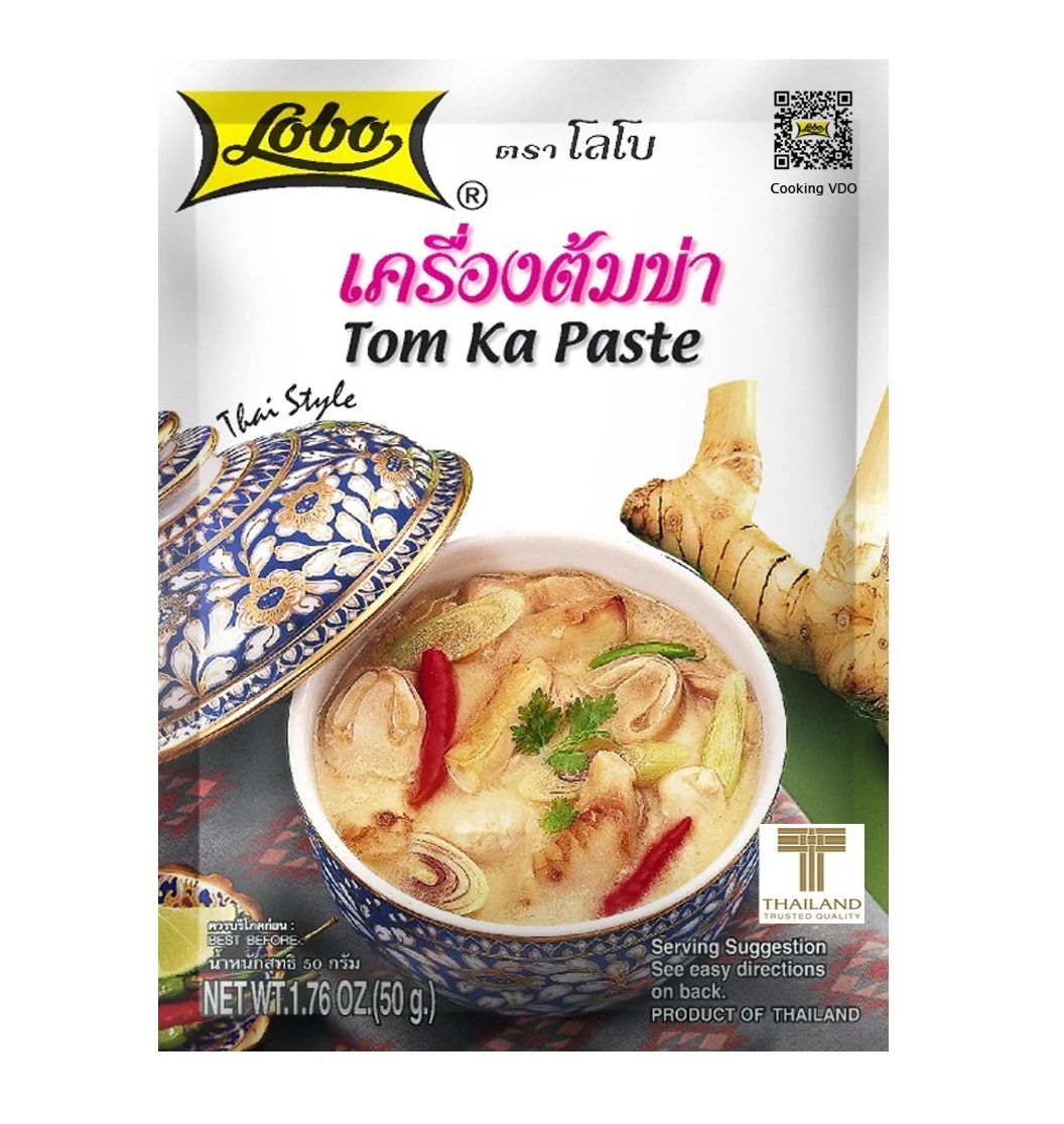 Паста для приготовления тайского сливочного супа Том Ка Lobo Tom Ka Paste, 50 гр