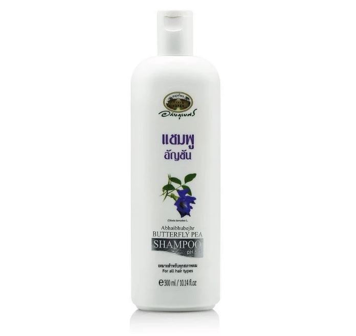 Шампунь для темных волос от выпадения Abhaibhubejhr Butterfly Pea, 300 мл
