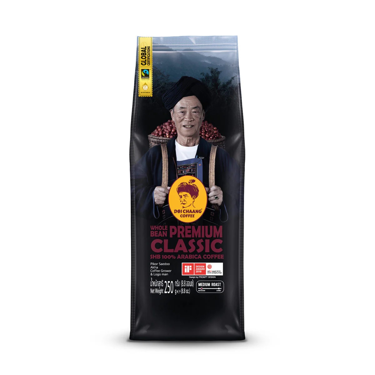 Кофе зерновой Премиум Классик Doi Chaang Coffee Premium Classic, 250 гр