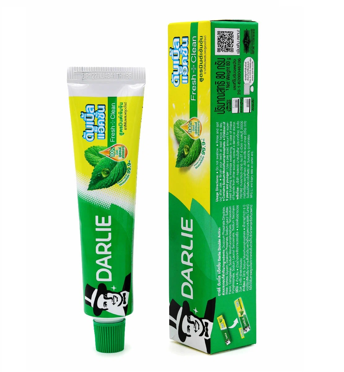 Натуральная зубная паста с мятой "Двойное действие" Darlie Double Action, 80 гр