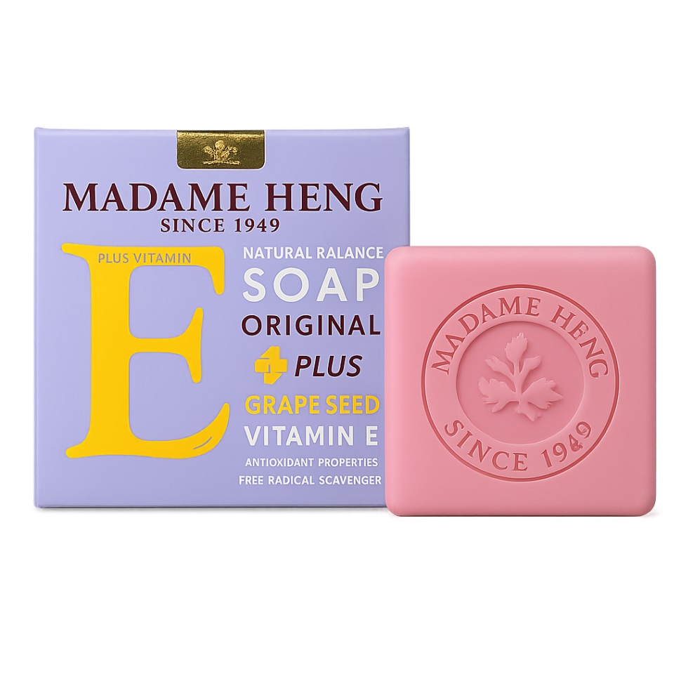 Мыло с витамином Е и маслом виноградных косточек Madame Heng Grape Seed Soap, 150 гр