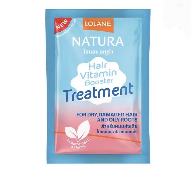 Маска для сухих и поврежденных волос с жирными корнями Lolane Nature Treatment, 25 мл