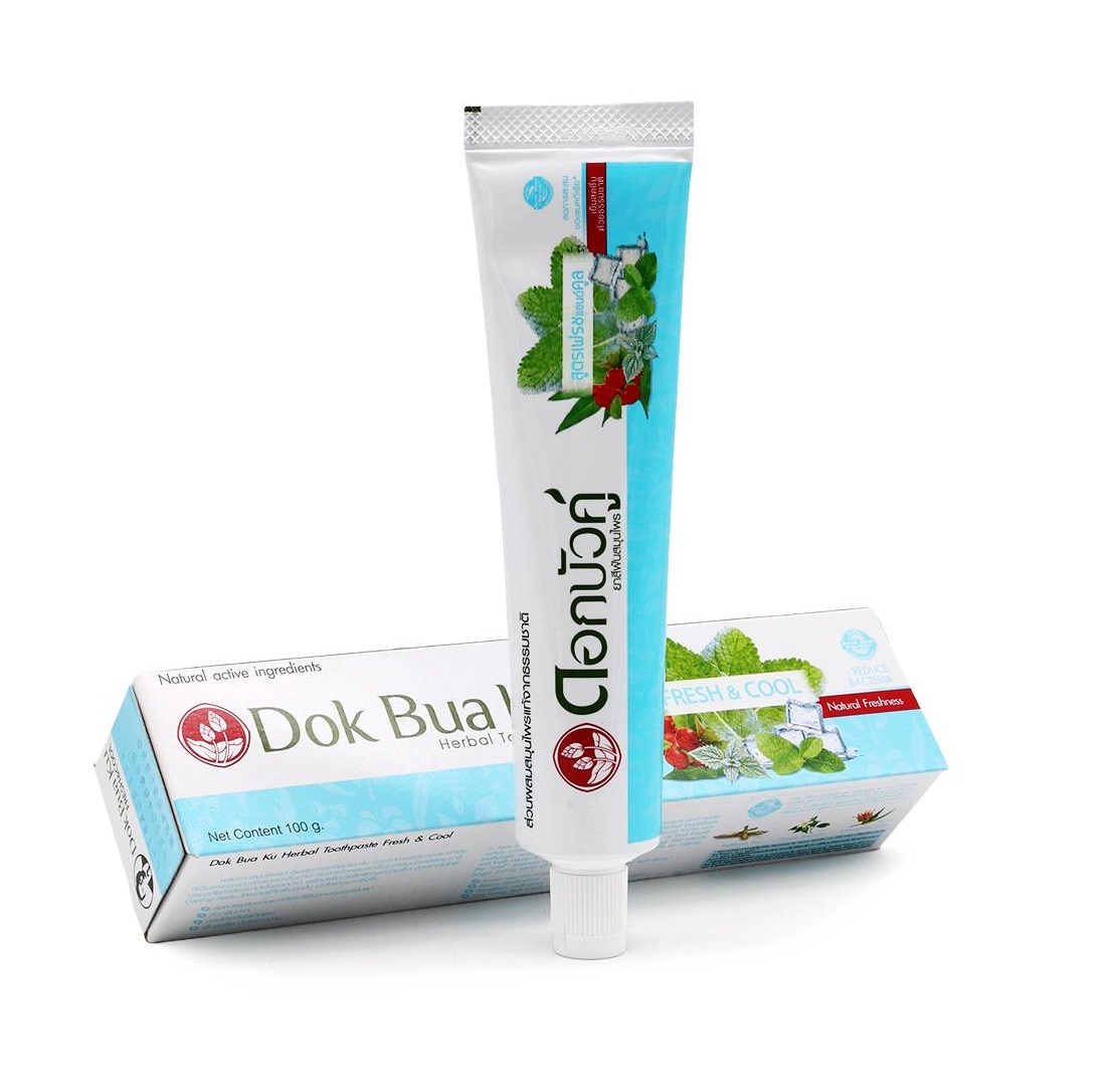 Травяная зубная паста с охлаждающим эффектом Twin Lotus Cool and Fresh, 30 гр