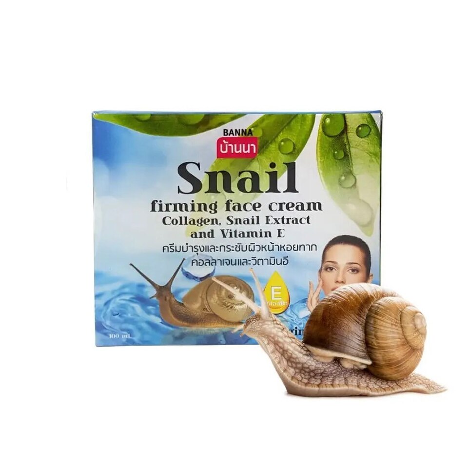 Улиточный крем для лица с витамином Е и Коллагеном Banna Snail Firming Face Cream, 100 гр