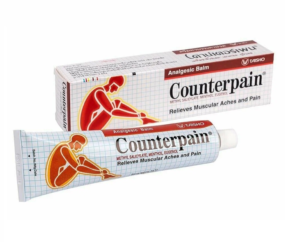 Разогревающая и обезболивающая мазь "Counterpain", 120 гр