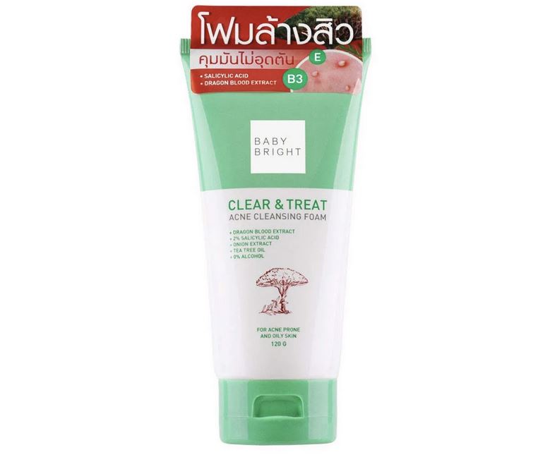 Пенка для лечения угревой сыпи Baby Bright Clear & Treat Acne Cleansing Foam, 120 гр