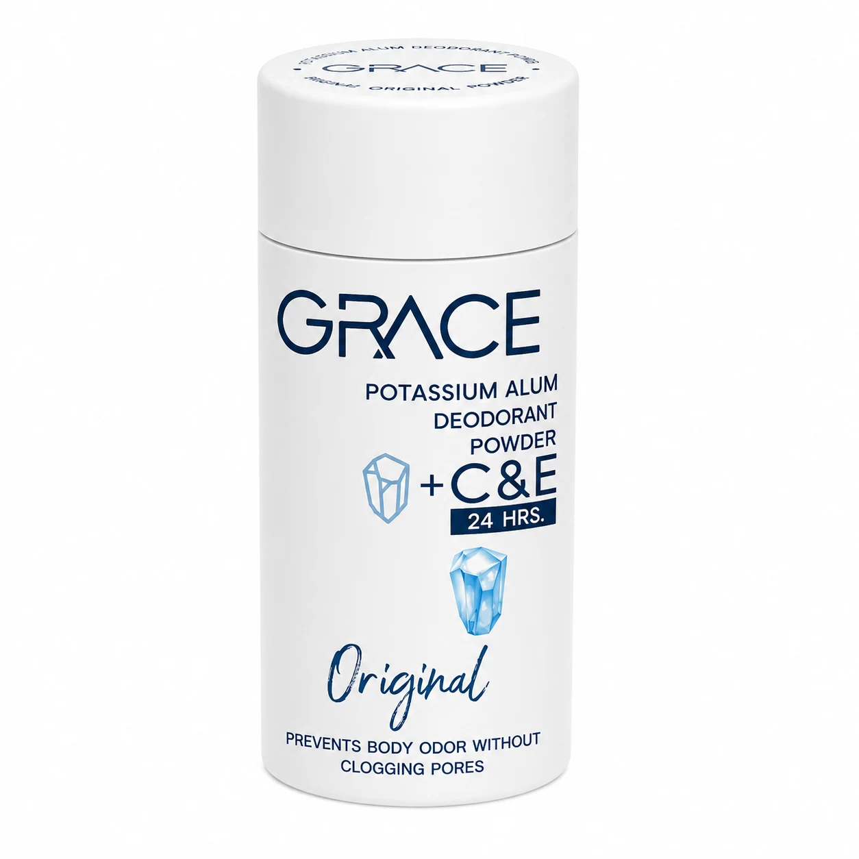Дезодорирующая пудра-тальк Grace Оригинальный на основе кристаллических квасцов, 35 гр