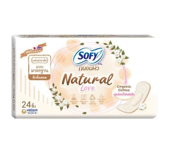 Ежедневные гигиенические прокладки из органического хлопка Slim SOFY Natural Love, 24 шт