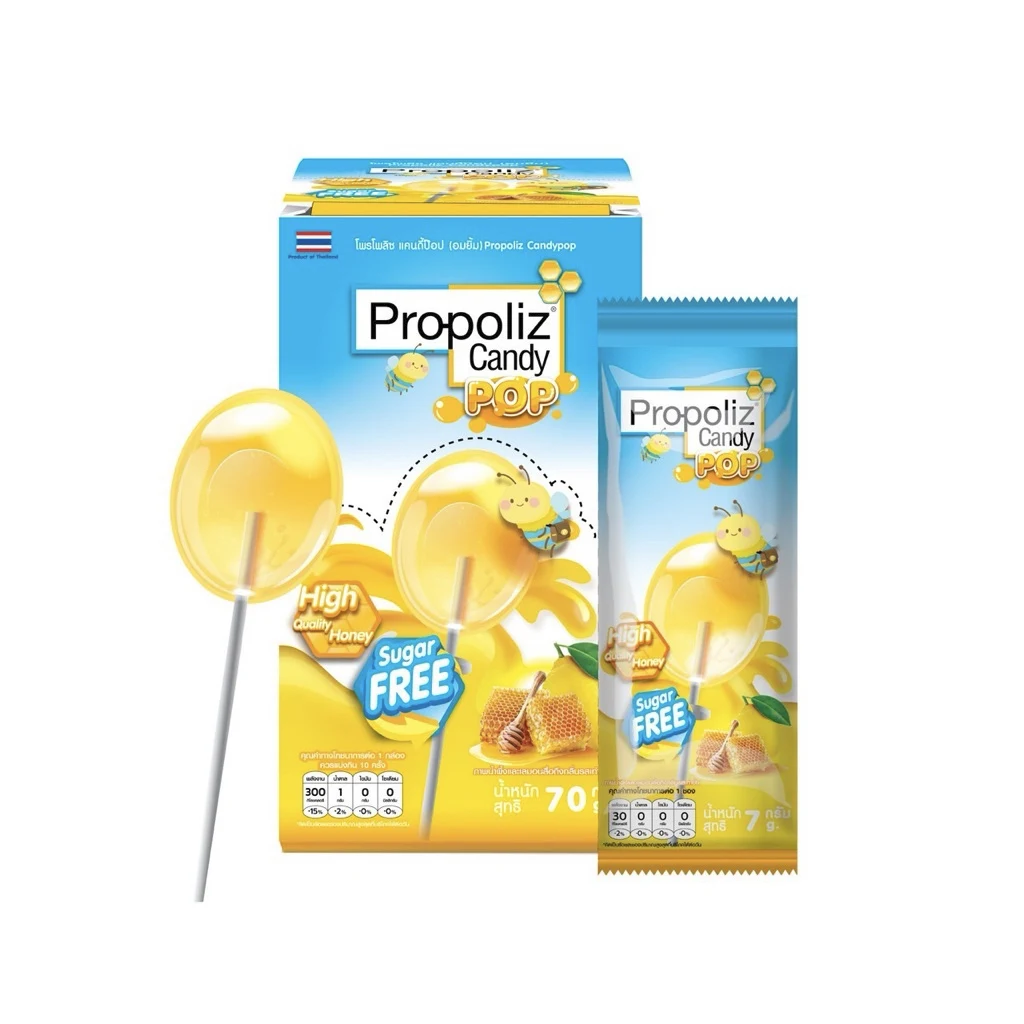 Леденцы от кашля с экстрактом прополиса Propoliz Candy Pop, 1 шт*7гр